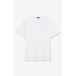 T-shirt Blanc simple sans logo de taille Unique