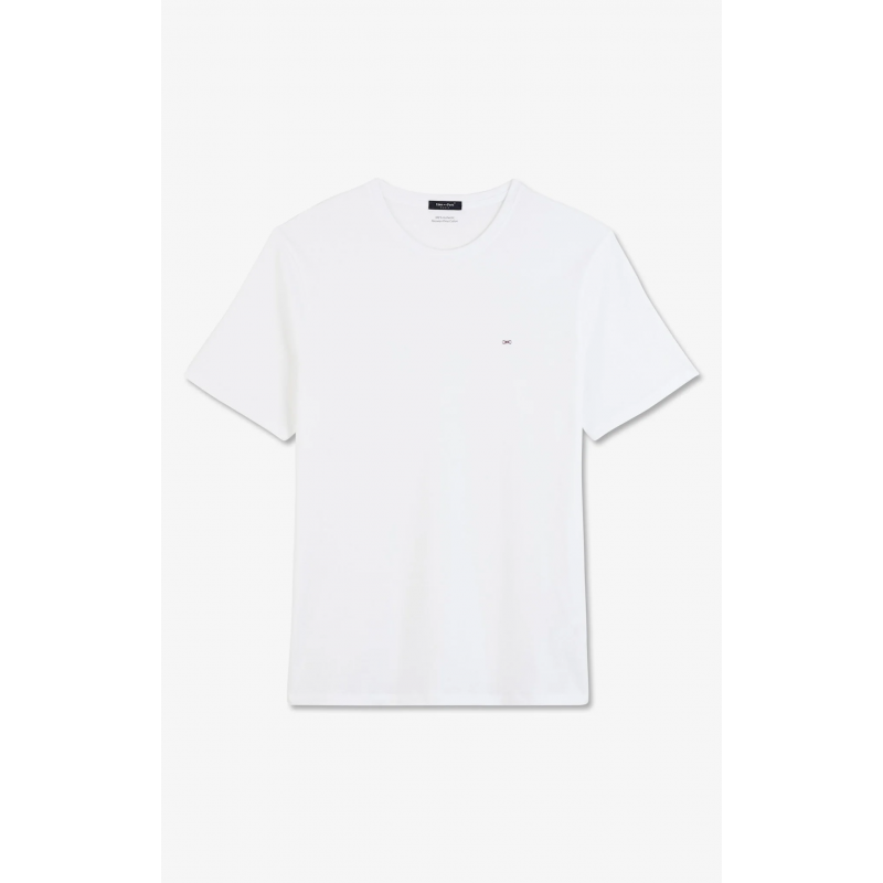 T-shirt Blanc simple sans logo de taille Unique